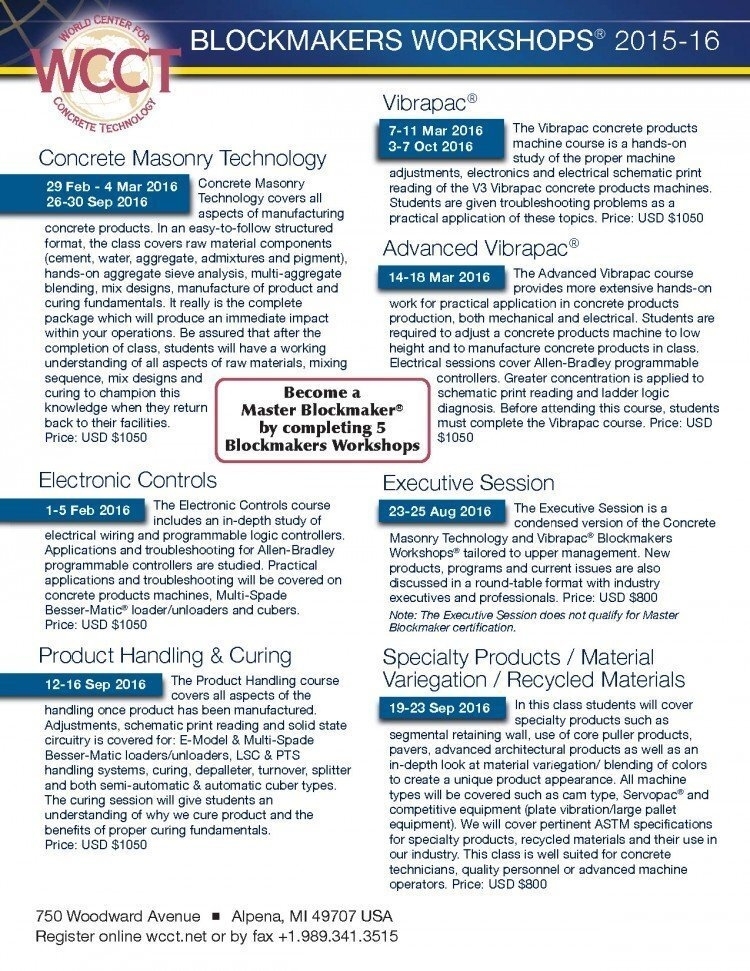 Blockmakers Workshops Registration Form 2016 Page 1 750 971 90