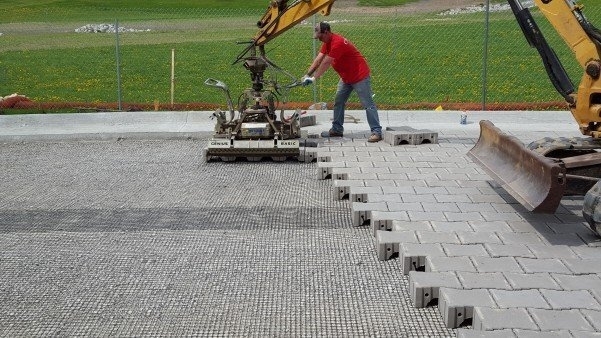 Pave Drain Machine Lay NW Rec Center Cedar Rapids IA 13 601 338 90